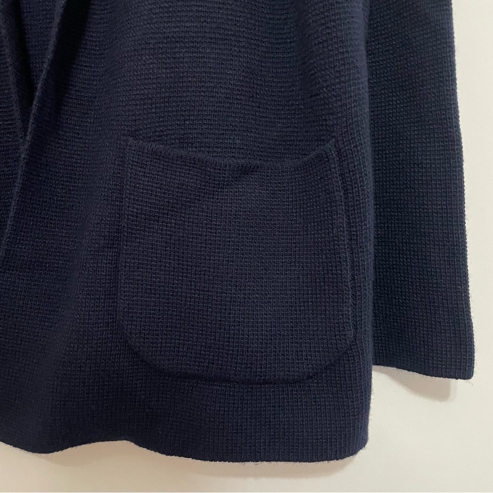 Talbots Women's Notch Collar Sweater Blazer Navy Size Small - Picture 3 of 10